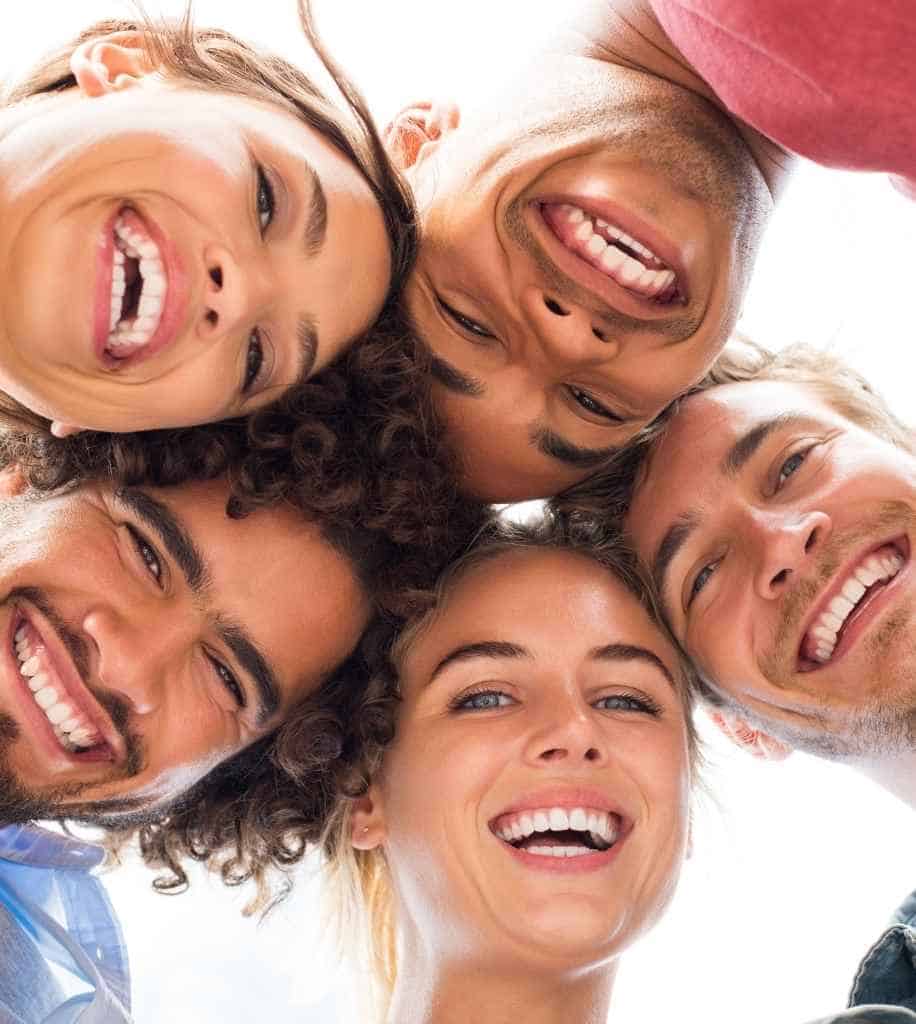Smiling person showcasing white teeth after laser whitening treatment Southampton